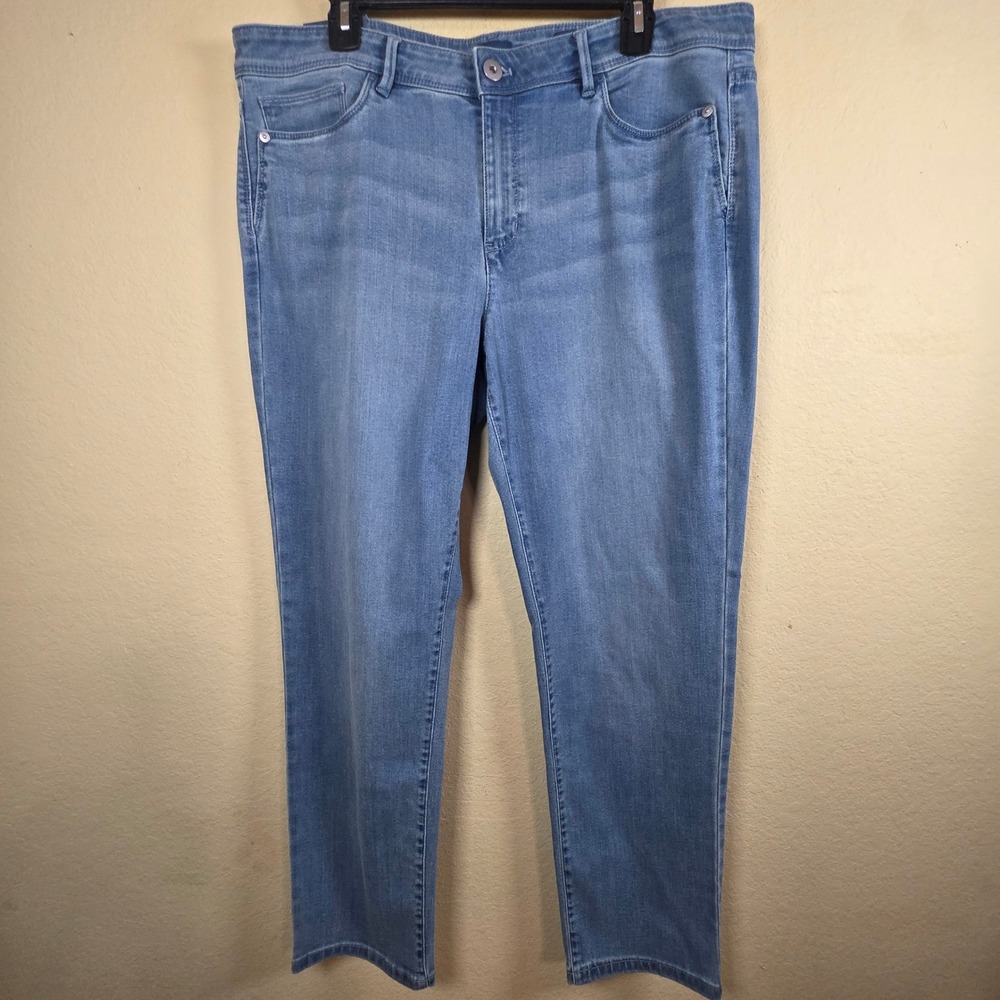 J Jill Denim Authentic Fit Slim Ankle‎ Jeans Montrreal Wash Size 16 casual NWT